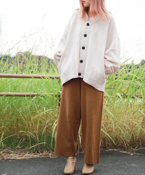 ONE DAY KMC カーディガン 「5ゲージ」オーバーサイズカーディガン