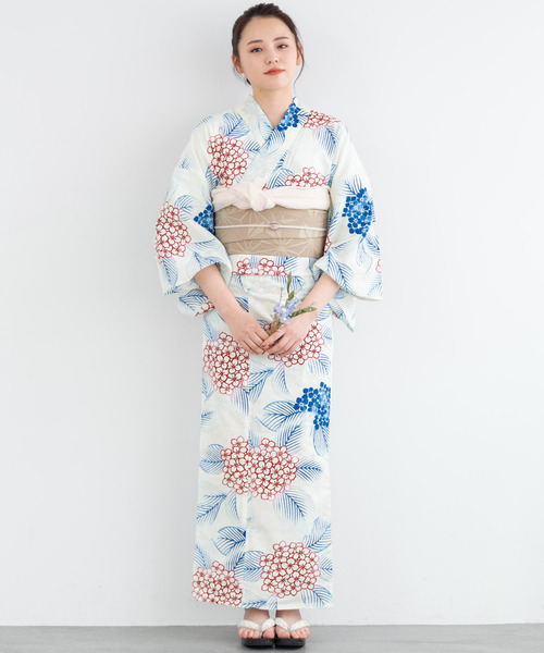 夏を彩る季節レディース浴衣2点セット 浴衣 夏を彩るレディース浴衣2点セット （浴衣＋帯） レディース