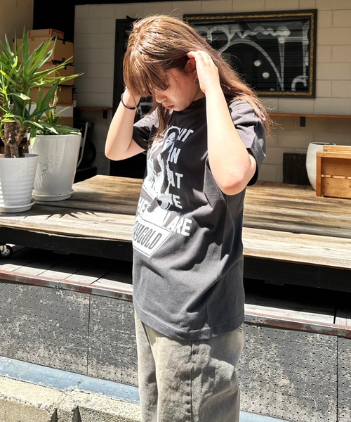 Michelle グラフィックプリント Tシャツ Sサイズ STAY GOLD tシャツ 「STAYGOLD」ガールグラフィック プリントT