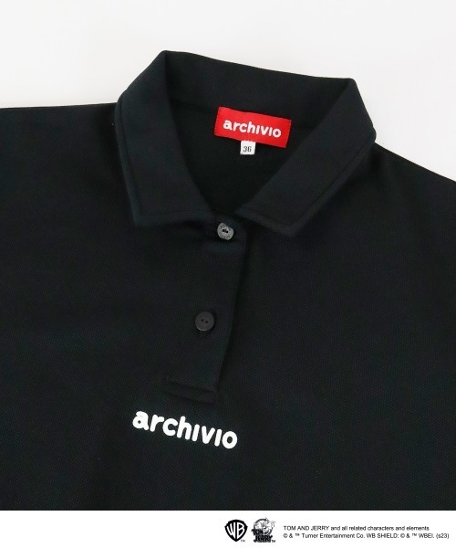 archvio 黒 ポロシャツ レディース 38 archivio（アルチビオ） ポロシャツ ポロ 「LADIES」半袖ポロシャツ