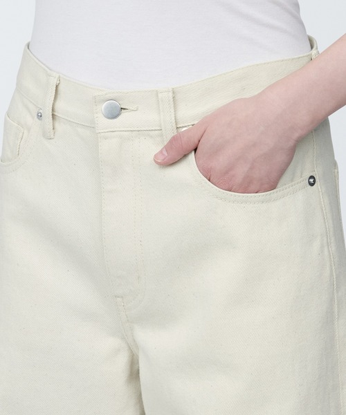 無印良品（MUJI） ワイドパンツ ジーンズ デニム デニムパンツ 婦人