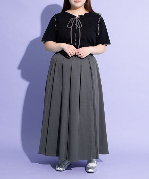 プリーツプリーズ　青みピンク　ロングスカート　極美品　サイズ1 お値下げ不可 PLEATS PLEASE プリーツプリーズ イッセイミヤケ PP01-JG403