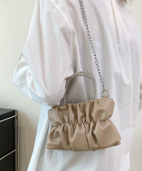 deux amour ショルダーバッグ バッグ クシュクシュハンドバッグ