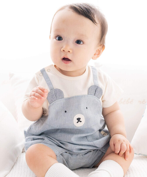 ベビー服 オーガニックシャンブレーカバーオール (70~80cm) キッズ 