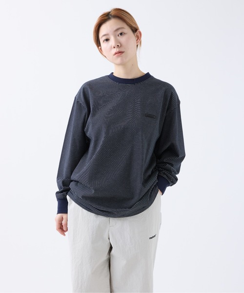 【Mサイズ】SOL-Border L/S Tee (RED&charcoal) meltum（メルタム） tシャツ BORDER L/S T-SHIRT メンズ レディース