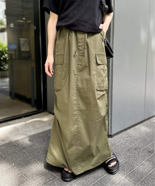 新品 JOINT WORKS ミニリップ カーゴマキシスカート/カーキ S JOINT WORKS（ジョイントワークス） ロング スカート 「追加」ミニ