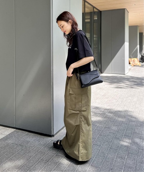 新品 JOINT WORKS ミニリップ カーゴマキシスカート/カーキ S JOINT WORKS（ジョイントワークス） ロング スカート 「追加」ミニ