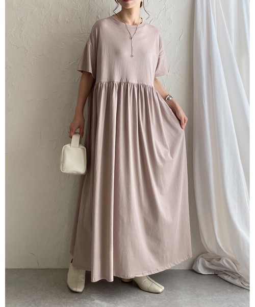 She's Closet ワンピース Aラインボリュームギャザーフレア