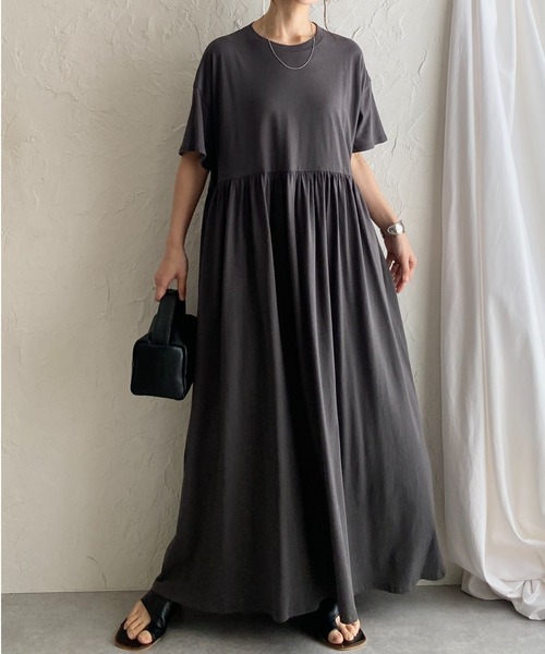 She's Closet ワンピース Aラインボリュームギャザーフレア