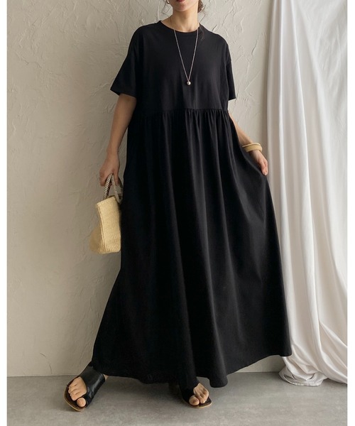 プープレ　ロングシャツワンピース　Ａライン　FREEsize プープレ ロングシャツワンピース Aライン FREEsize - メルカリ