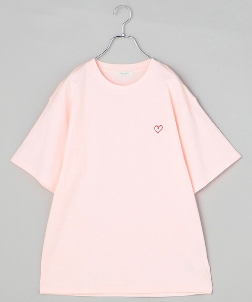 FREAK'S STORE tシャツ ワンポイントハート刺繍 ベーシックT