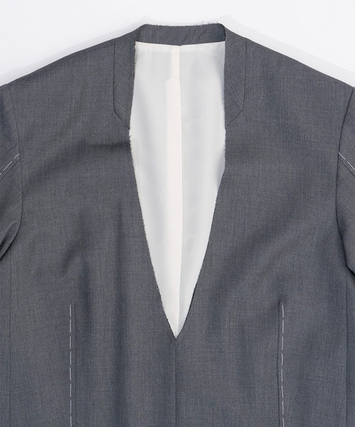 チュニック スーチングカットオフハーフスリーブチュニック / Suiting Cut Off Half Sleeve Tunic | PRANK PROJECT | 19