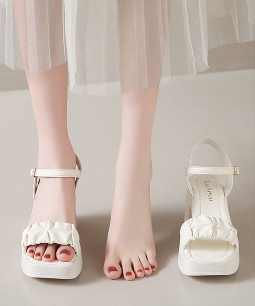 miniministore サンダル チャンキーヒールサンダル 厚底サンダル