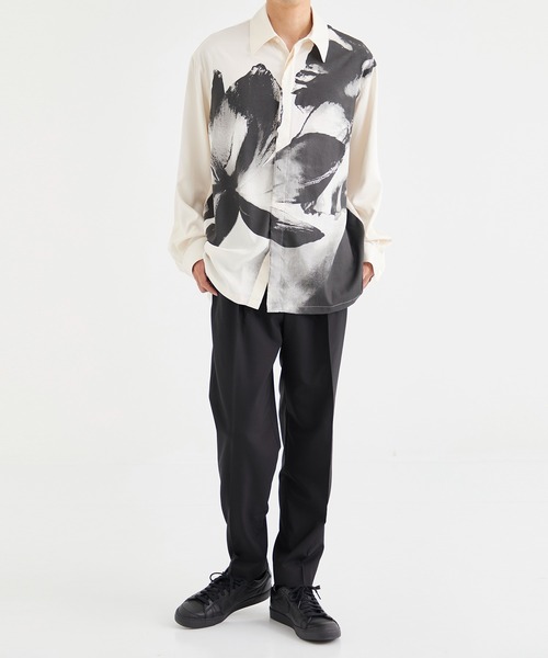 TAAKK Flower print silk shirt
