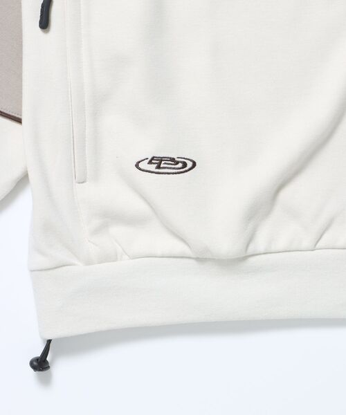 【ベンデイビス】BEN DAVIS アーチ ロゴ ウール コート M 紺×白 BEN DAVIS（ベンデイビス）】CONTRAST STITCH ZIPPK NV / 刺繍
