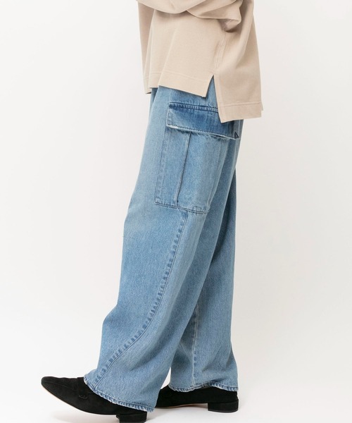 Johnbull デニムパンツ ジーンズ 綿100% インディゴ レディース S Johnbull ジーンズ デニム デニムパンツ デニムイージー