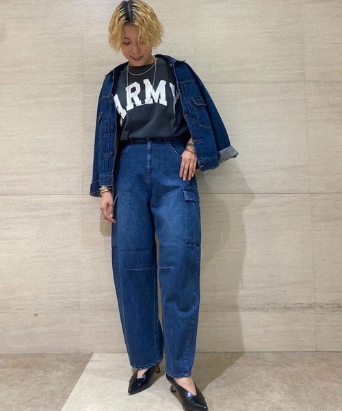 【お買得です】ジョンブル　レディースデニムパンツ　Lサイズ Johnbull ジーンズ デニム デニムパンツ ライトデニムイージー