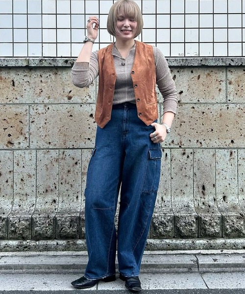 Johnbull デニムパンツ ジーンズ 綿100% インディゴ レディース S Johnbull ジーンズ デニム デニムパンツ デニムイージー