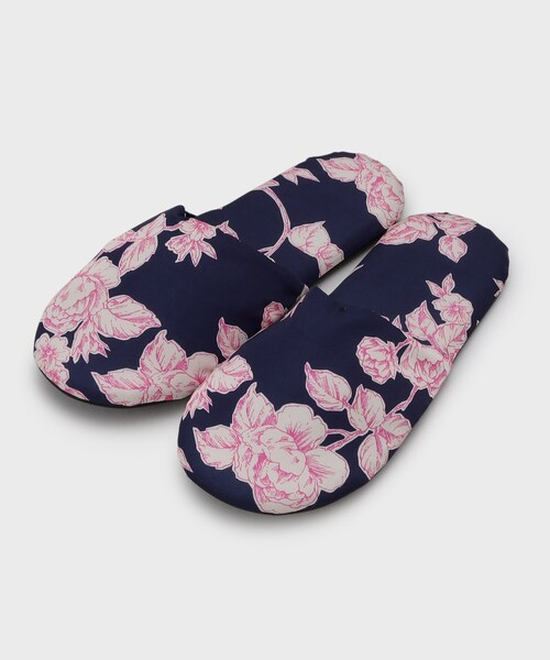 LAURA ASHLEY（ローラアシュレイ） スリッパ ポリントン ローゼズ柄