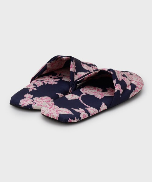 LAURA ASHLEY（ローラアシュレイ） スリッパ ポリントン ローゼズ柄