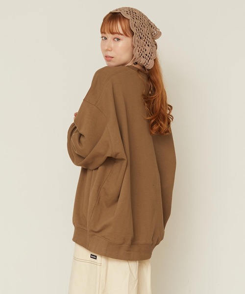 MILKFED. トレーナー スウェット HEARTS EMBROIDERY SWEAT TOP