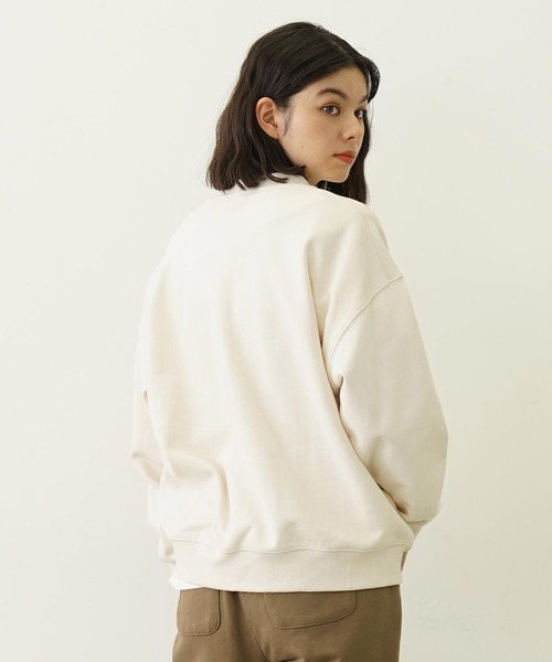 【新品】ミルクフェド ロゴ刺繍入りスウェット トレーナー ハートグラフィック MILKFED. トレーナー スウェット HEARTS EMBROIDERY SWEAT TOP