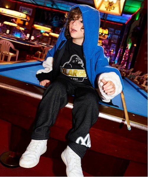 XLARGE KIDS ブルゾン アウター カラーブロックボアブルゾン