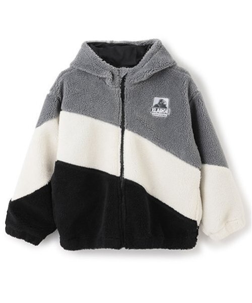 XLARGE KIDS ブルゾン アウター カラーブロックボアブルゾン
