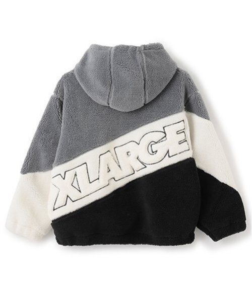 XLARGE KIDS ブルゾン アウター カラーブロックボアブルゾン