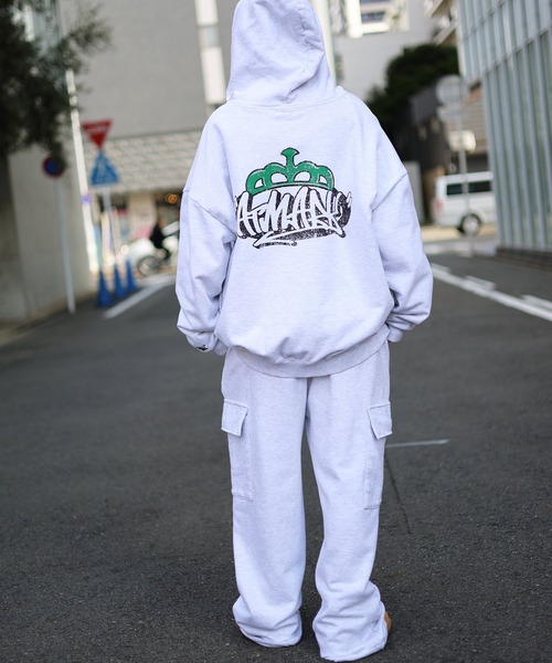 ATMARK ワイドパンツ スウェットパンツ ジャージ メンズ レディース 