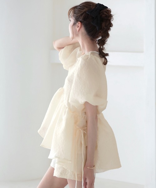 MERAKI（ファッション） ブラウス シャツ バルーンスリーブ