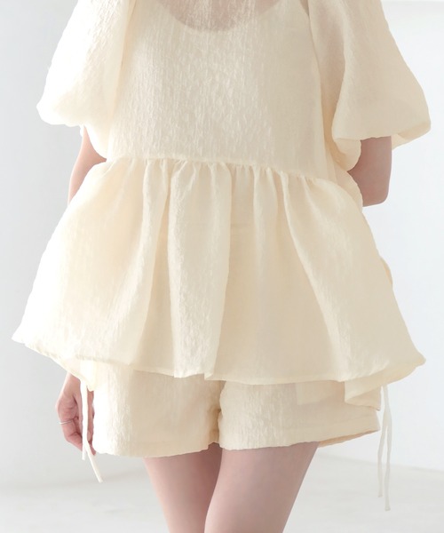 MERAKI（ファッション） ブラウス シャツ バルーンスリーブ