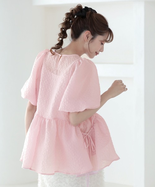 MERAKI（ファッション） ブラウス シャツ バルーンスリーブ