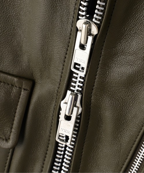 革ジャン ライダース LEATHER MILITARY RIDERS JACKET / レザー ミリタリー ライダースジャケット / AVIREX /の画像