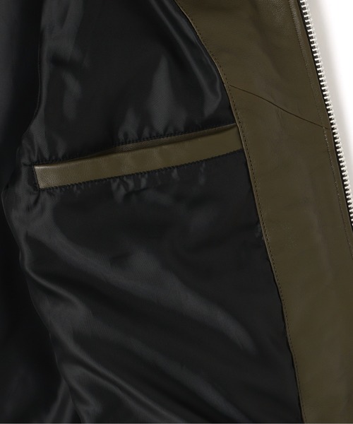 革ジャン ライダース LEATHER MILITARY RIDERS JACKET / レザー ミリタリー ライダースジャケット / AVIREX /の画像