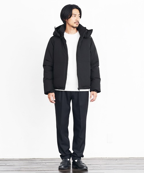 JIGGYS SHOP ダウンジャケット ダウン フード脱着 撥水 中綿パデッド