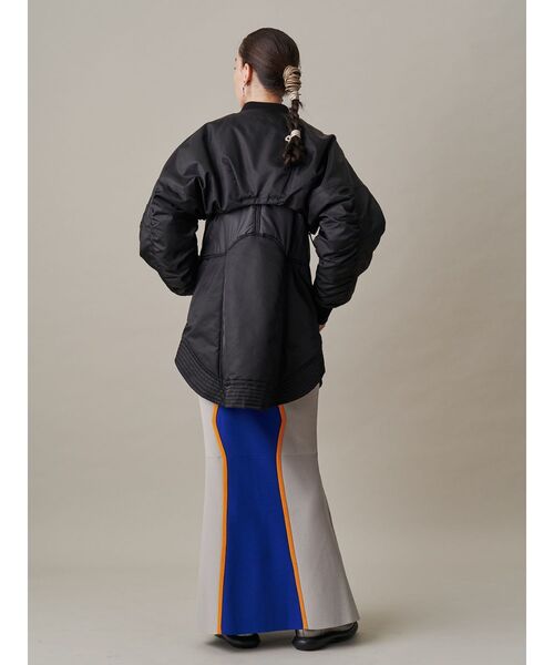 スカート UN3D. WAVE LINE PADDED SK / BLACK / 38 極美品【UN3D】WAVE LINE PADDED SK ブラック36