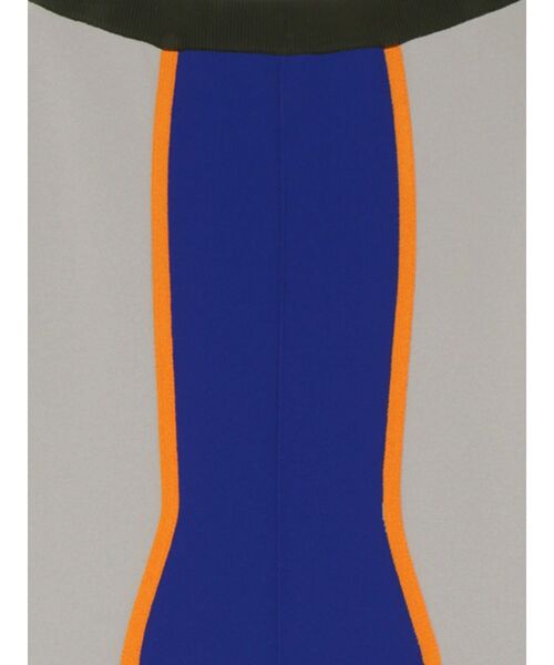 UN3D.（アンスリード） スカート MULTICOLOR WAVE LINE SLIT KT SK