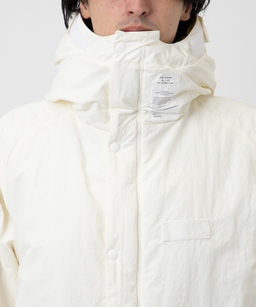 ダウンジャケット ダウン 別注 9242-C001-001 HOOD COAT WHITE EDITION メンズの画像