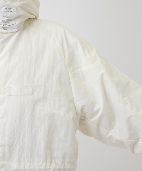 ダウンジャケット ダウン 別注 9242-C001-001 HOOD COAT WHITE EDITION メンズの画像