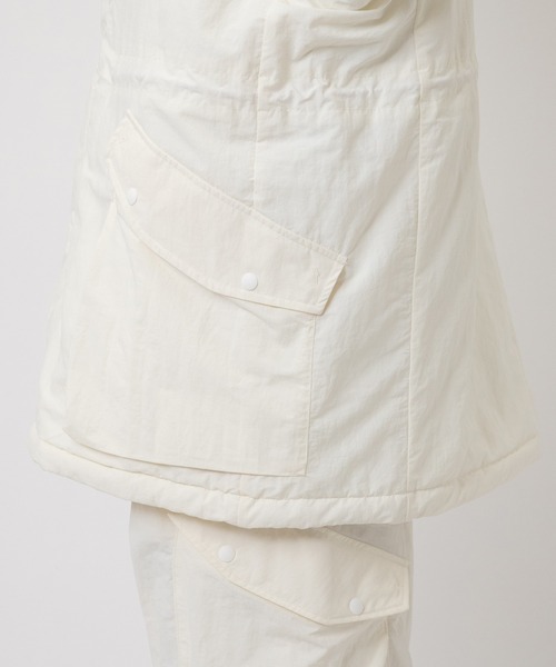 ダウンジャケット ダウン 別注 9242-C001-001 HOOD COAT WHITE EDITION メンズの画像