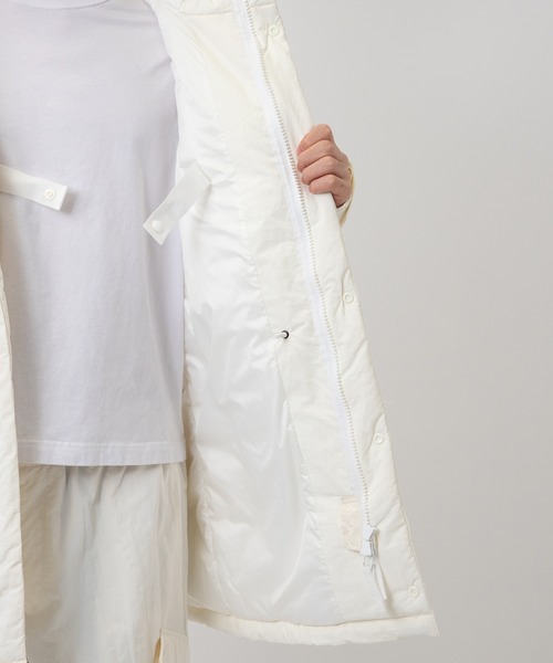 ダウンジャケット ダウン 別注 9242-C001-001 HOOD COAT WHITE EDITION メンズの画像