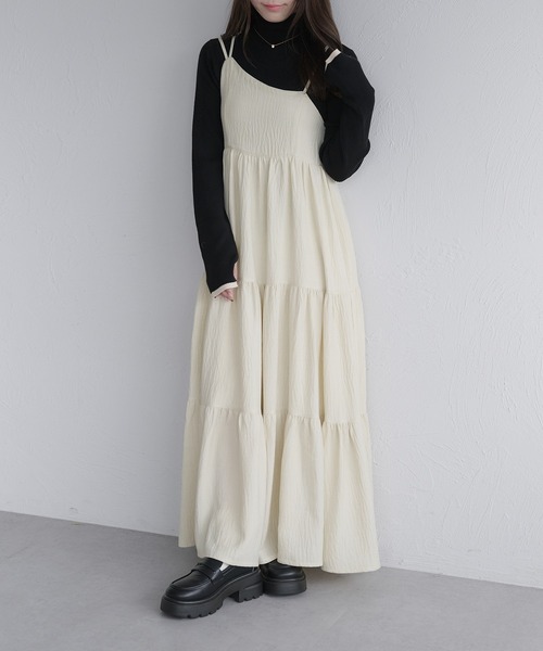 未使用　セット売り　アシメティアードキャミワンピース&ジレ※最終価格 raffime（ラフィミー） ワンピース アシメティアードロングキャミ