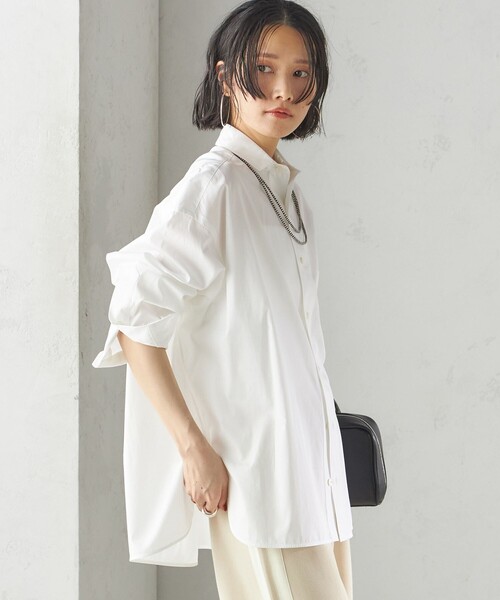 ticca ホワイトシャツ　ブラウス　お値打ち価格✨ TICCA ブラウス シャツ TICCA:「手洗い可能」スクエア ビック