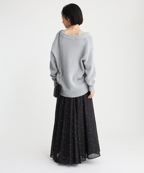 バビロン BABYLONE リネン オーバー Vネック プルオーバー 新品