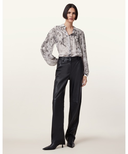 ブラウス シャツ EDDIE PRINTED RELAXED FIT SHIRT | EDDIE プリント リラックス フィット シャツ レディース ALLSAINTS ブラウス シャツ EDDIE PRINTED RELAXED FIT SHIRT