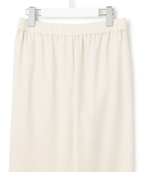 uvカット パンツ ストレッチジョーゼット ワイド パンツ レディースの画像
