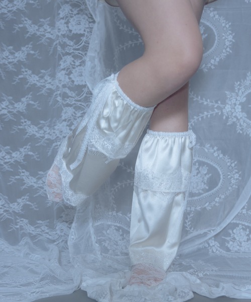 monepine/モネピネ/ホワイト フリル ショーツ&レッグウォーマー lace frill shorts＆leg warmers/レースフリルショーツ＆レッグ