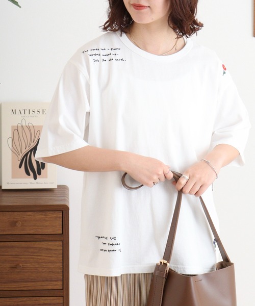 Emago tシャツ EMAGO くるくる刺繍T レディース : ZOZOTOWN