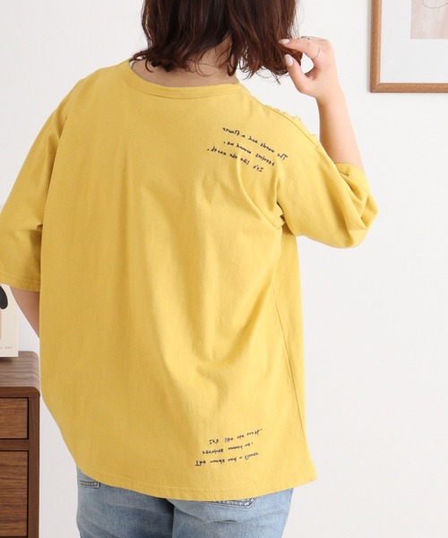 tシャツ EMAGO くるくる刺繍Ｔ レディース Emago tシャツ EMAGO くるくる刺繍T レディース : ZOZOTOWN